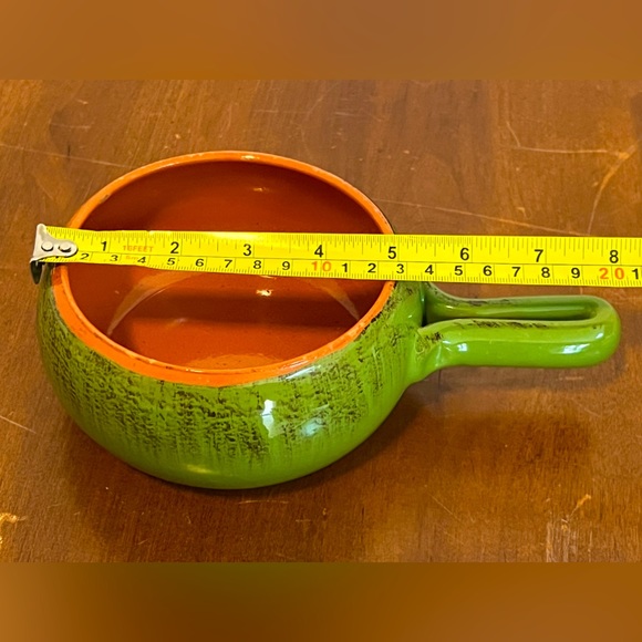 VTG De Silva Terracotta Handled Chili/Onion Soup Bowls Made in Italy. Set Of 3 - Picture 12 of 15